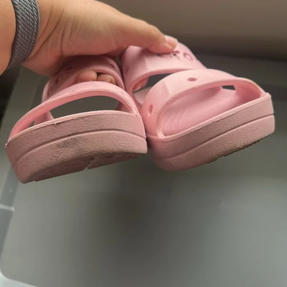 CROCS Light Pink Platform Slide Sandals - Picture 4 of 6